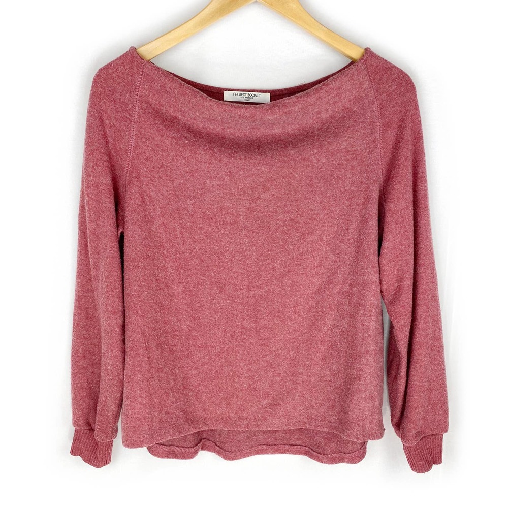 Project Social T Sweatshirt Elm Fleece Wine XS